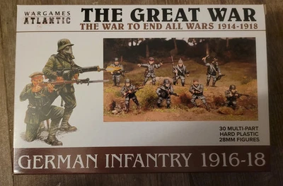 Wargames Atlantic Great War German Infantry (30) (*See Per Order Flat Rate Shipp - Image 1 of 2