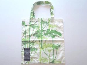 【Bolso de Mano】Marimekko PUTKINOTKO Bolso de Compras Eco Bolso Verde x Blanco - Imagen 1 de 5