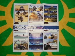 Cartel Crackdown Mapa Logros Doble Cara Videojuego Cartel 14,5 x 14 - Imagen 1 de 4