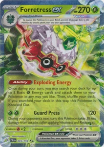 Pokemon Paldea Evolved Forretress EX Ultra Rare 005/193 - Picture 1 of 1