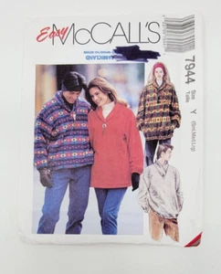 Mccalls 7944 Unisex Fleece Jacket Sewing Pattern sz Sml Med Lrg - Picture 1 of 3