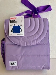 Built NY Kids Puffer Insulated Lunch Sack Purple NEW w/tags - Picture 1 of 12