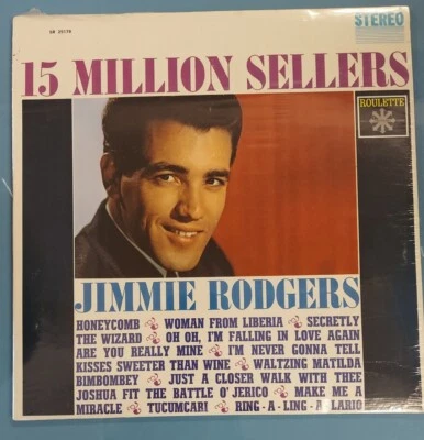 Sealed Jimmie Rodgers 15 Million Sellers Roulette Sr 25179 Vinyl Lp Record - Image 1 of 4