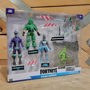 Fortnite Polar Legends 3 Action Figures 4" Trio Mode New  Swanky Barn - Foto 1 di 12