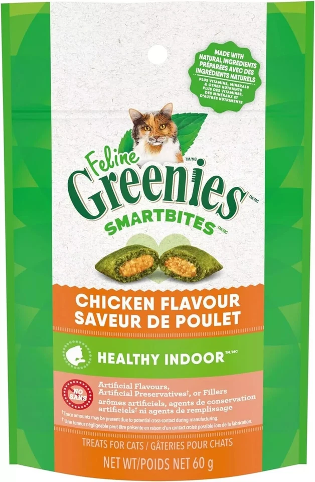 GREENIES 10153213 Cat Dry Snack - 2.1oz