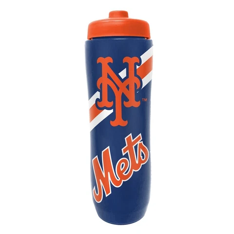 New York Mets 32oz Squeezy Water Bottle, MLB Licensed BPA Free Cover