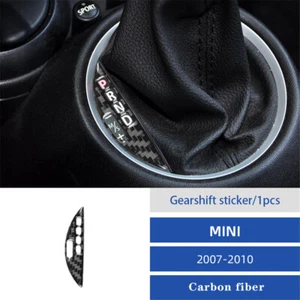 Carbon Fiber Gear Shift Console Control Panel Trim Cover For MINI Cooper 2007-11 - Picture 1 of 13