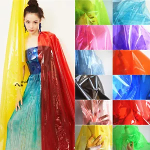 TPU Fabric PVC Jelly Film Waterproof Crystal Bag Decor Plastic Raincoat Fabric - Picture 1 of 23