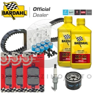 KIT TAGLIANDO FILTRO ARIA OLIO CANDELA CINGHIA RULLI PIAGGIO BEVERLY 500 2005 - Imagen 1 de 3