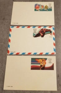 JUEGOS OLÍMPICOS DE EE. UU. 3 POSTALES POSTAL CARTA POSTAL SIN CIRCULAR - Imagen 1 de 1