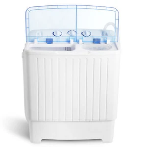 Portable Wash Machine 17.6LBS Mini Compact Twin Tub Laundry Washer Spin Dryer - Picture 1 of 4