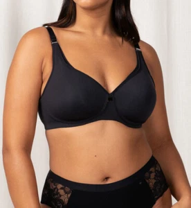 Triumph Gorgeous Black Maternity Bra, Sizes 12C - 18E, Triumph Lingerie - Picture 1 of 6