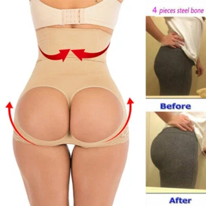 Women Butt Lifter Shaper High-Waist Bum Hip Enhancer Tummy Control Lace Knickers - Picture 1 of 17