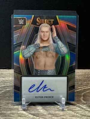 Elton Prince 2024 Select WWE Signature Selections Silver Prizm Autograph - Image 1 of 2