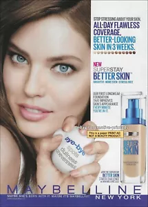 ANUNCIO IMPRESO MAYBELLINE Beauty 1 página 2015 Emily DiDONATO hermosa mujer - Imagen 1 de 1