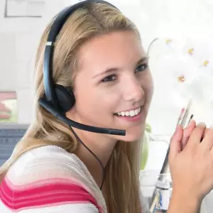 Logitech H570e Wired Headset, Mono Headphones with Noise-Cancelling Microphone - Picture 1 of 2