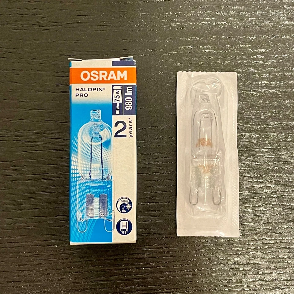 OSRAM Halopin PRO G9 60W (=75W) 66760 NEUWARE - Große Menge verfügbar! - Bild 1 von 1
