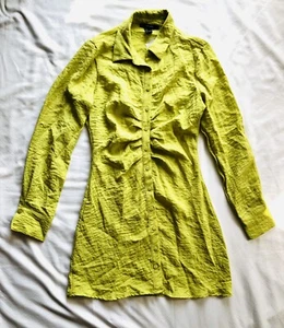 Forever 21 Webkleid Damen grün US Größe Small neu mit Etikett - Bild 1 von 4