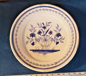 Großes antikes Quimper Ladegerät ca18. Jahrhundert! Adolphe Porquier 12,75" selten. - Bild 1 von 18