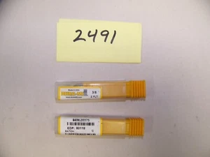 .375 DIA 2FL CARBIDE BN ENDMILL 1.00 LOC 2.5 OAL, LOT OF 2 EA (ITEM #2491) - Picture 1 of 3