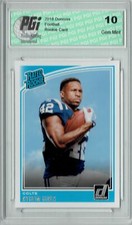 Nyheim Hines 2018 Donruss Football #327 Rated Rookie Card PGI 10