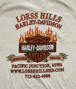 2015 PRE OWNED LOESS HILLS HARLEY DAVIDSON PACIFIC JUNCTION IOWA T-SHIRT SIZE L - Picture 1 of 5
