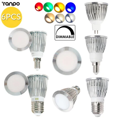 6X 12W Dimmbare LED COB Strahler E27 GU10 E14 MR16 B22 9W Glühbirnen 220V Lampe - Bild 1 von 4
