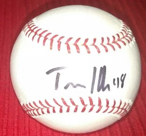 TRAVIS HAFNER CLEVELAND INDIANS AUTO MLB BASEBALL! - Picture 1 of 2