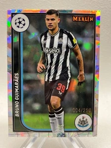 2023-24 Topps Merlin BRUNO GUIMARÃES Atomic Refractor /250 Newcastle - Picture 1 of 2