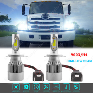 For Hino 145 165 185 258 268 338 LED Headlight Lamp Bulbs High/Low Dual Beam 2x