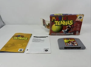 N64 Mario Tennis CIB Complete in Box w/Inserts (Nintendo 64, 2004) READ - Picture 1 of 13