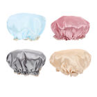 4 Pcs Pvc Shower Cap Women's Turban Washable Caps
