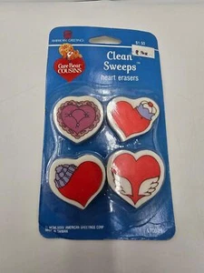 80er Jahre Care Bear Cousins Clean Sweeps Herz Radiergummis - Bild 1 von 6