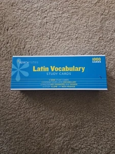 Sparknotes Latin Vocabulary Study Cards 1000 Cognates English Translation New - Picture 1 of 4