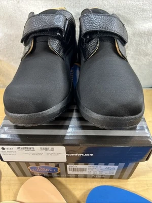 Dr. Zapatos informales cómodos para hombre negros Brian Diabéticos 6410 talla 10 anchos (6104) Foto 1 de 4