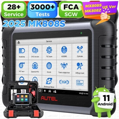 2025 Autel MaxiCOM MK808S Bidirectional Car Diagnostic Scanner Tool Key Coding - Image 1 of 4