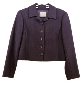 Pendleton lila kurze Damenjacke Größe 12 USA 100 % Schurwolle komplett gefüttert - Bild 1 von 12