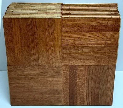 Parquet Roble Bruce CASTAÑO LISO 12 Azulejos 12x12x1/4" 12 pies cuadrados - ABC1701 Foto 1 de 4