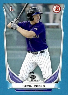 2014 Bowman Blue #DP123 Kevin Padlo FB 293/399 Colorado Rockies - Image 1 of 2