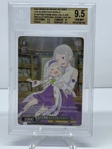 Weiss Schwarz Japanese Re Zero Warm Love Emilia & Fortuna RZ/S116-028 SR BGS 9.5 - Picture 1 of 2
