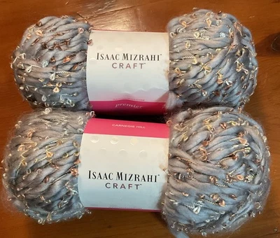 Nuevo (2) Isaac Mizrahi Carnegie Hill Diseñador Hilo Color Audubon 99 Yardas Cada 4oz Foto 1 de 4