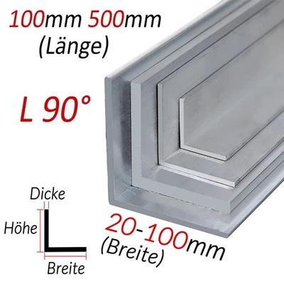 Alu Winkel Aluminium L-Profil Winkelleiste Winkelprofil Winkelschiene Aluprofil - Bild 1 von 4