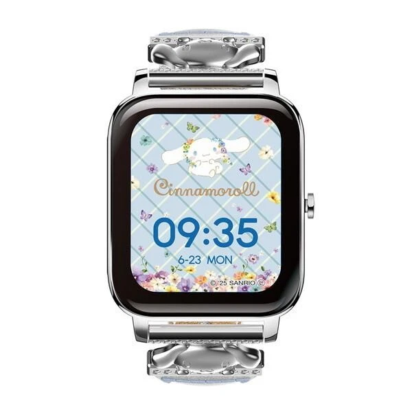 GREEN HOUSE Smart Watch Sanrio Characters Cinnamoroll GH-SMWL-CN 4511677139437 - Image 1 of 4