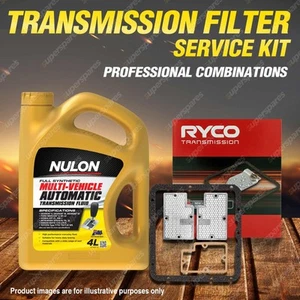 Ryco Transmission Filter + Full SYN Oil Kit for Jaguar XJ Series 1 BW35 Trans - Picture 1 of 2