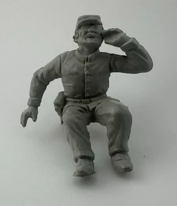 Marx La Batalla de Azul y Gris Guerra Civil Soldado Gris Caisson Driver - Imagen 1 de 2