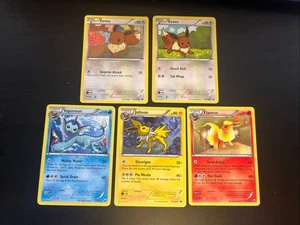 Eevee 83/108, 84/108 Vaporeon 25/108 Jolteon 37/108 Flareon 12/108 LP Lot - Picture 1 of 12