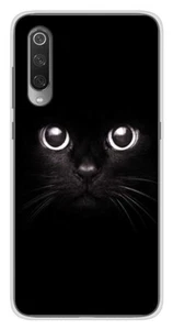 Coque en silicone imprimée compatible Xiaomi Mi 9 Mi 9 Pro Yeux de chat - Photo 1 sur 3