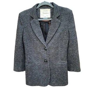 Cartonnier Anthropologie Womens Gray Black Career Blazer Jacket Size Medium - Picture 1 of 7