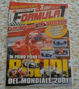 FORMULA 1 IN PRIMO PIANO I BOLIDI DEL MONDIALE 2001 ALL'INTERNO 11 POSTER - Imagen 1 de 3