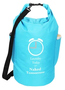 Bolsa de lavandería azul ""Laundry today or naked tomorrow - Imagen 1 de 3